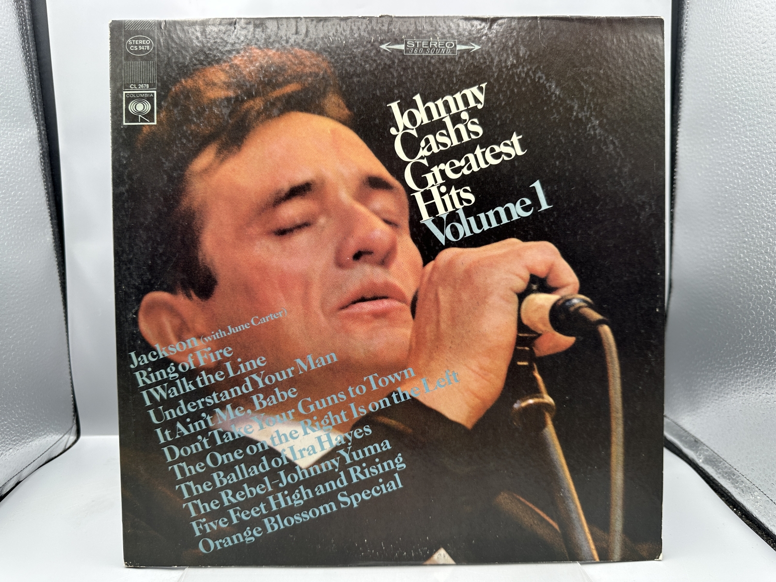 Columbia Records Johnny Cash's Greatest Hits Volume 1 Vinyl Album LP (1967) CS 9478 - Stereo pressing with original inner sleeve