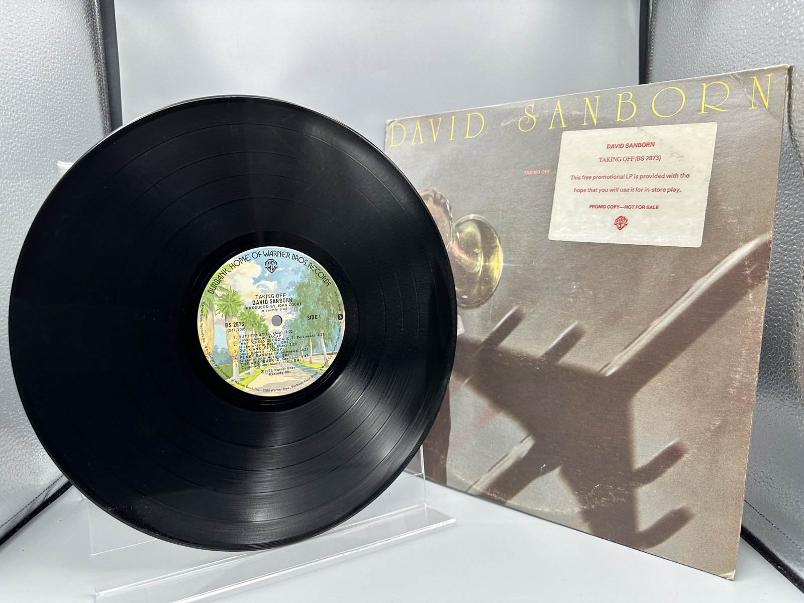 1975 Warner Bros. Records David Sanborn Taking Off Promo Vinyl Album - BS 2873