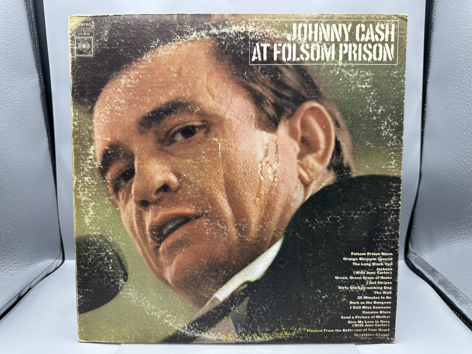 Columbia Records Johnny Cash At Folsom Prison Vinyl Album LP (1968) CS 9639 - US Pressing - Includes original promotional inner sleeve