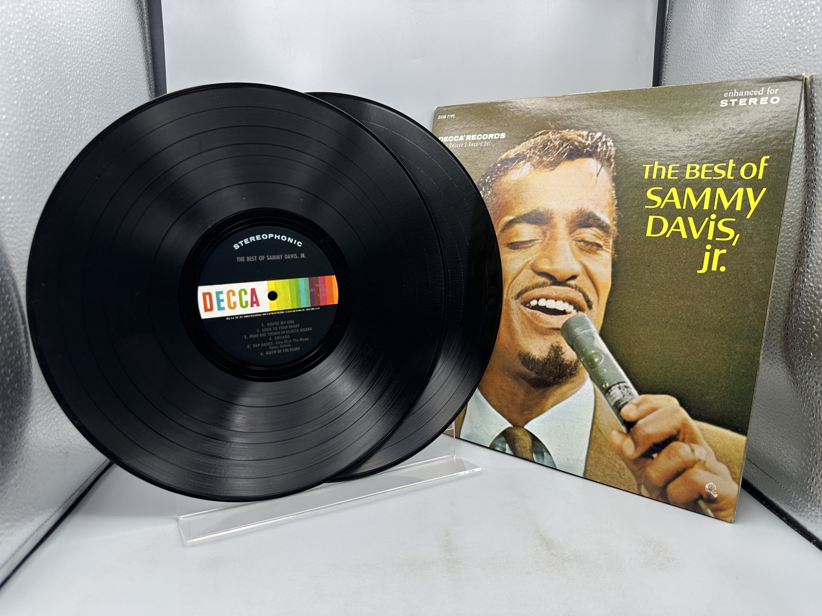 Decca Records Sammy Davis, Jr. The Best of Sammy Davis, Jr. 2-LP Vinyl Album (1970) DXSB 7192 - Includes original company inner sleeves