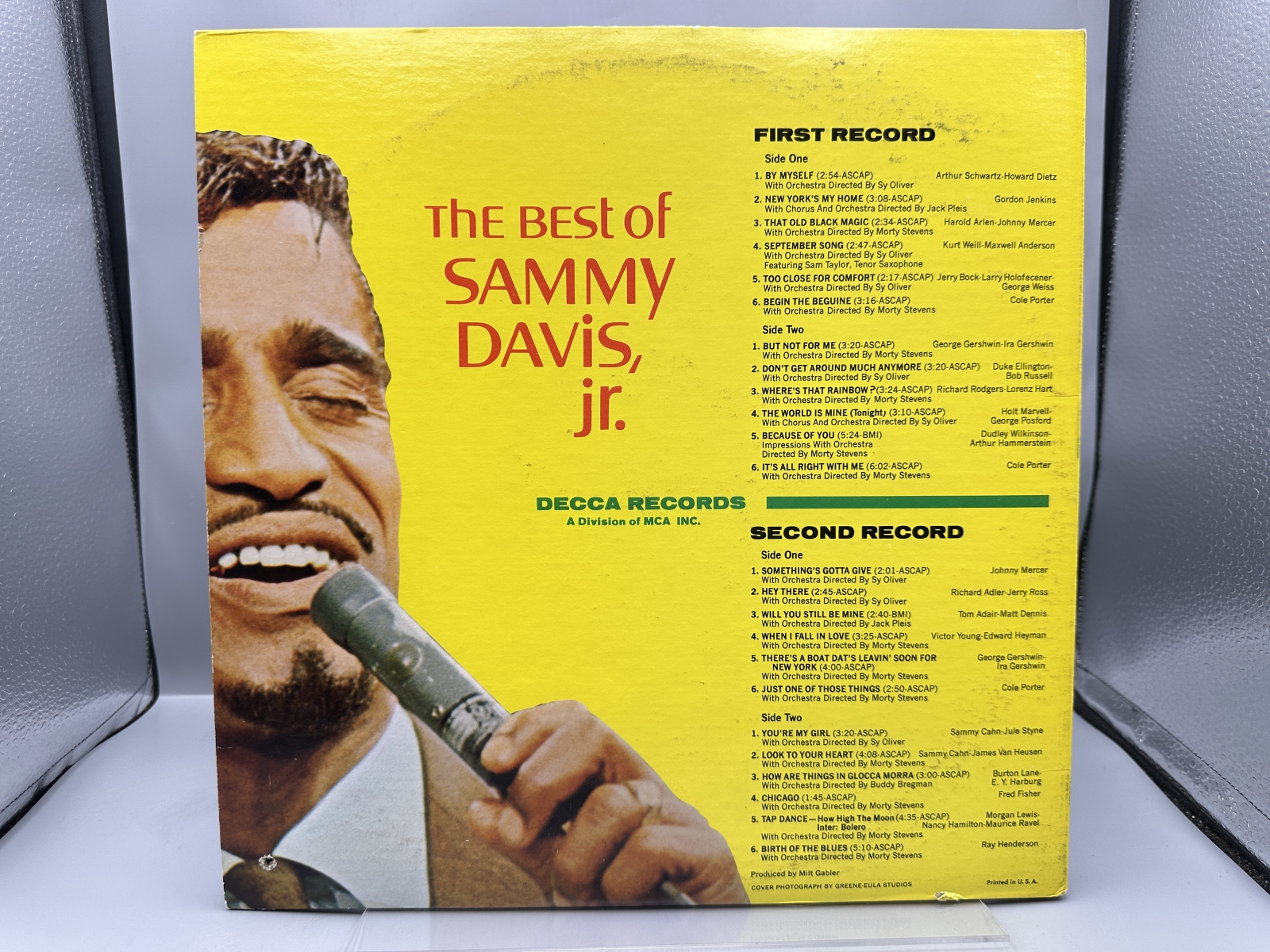 Decca Records Sammy Davis, Jr. The Best of Sammy Davis, Jr. 2-LP Vinyl Album (1970) DXSB 7192 - Includes original company inner sleeves