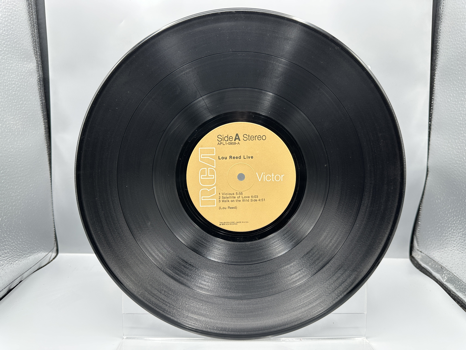 1975 RCA Victor Records Lou Reed Live Vinyl Album - APL1-0959