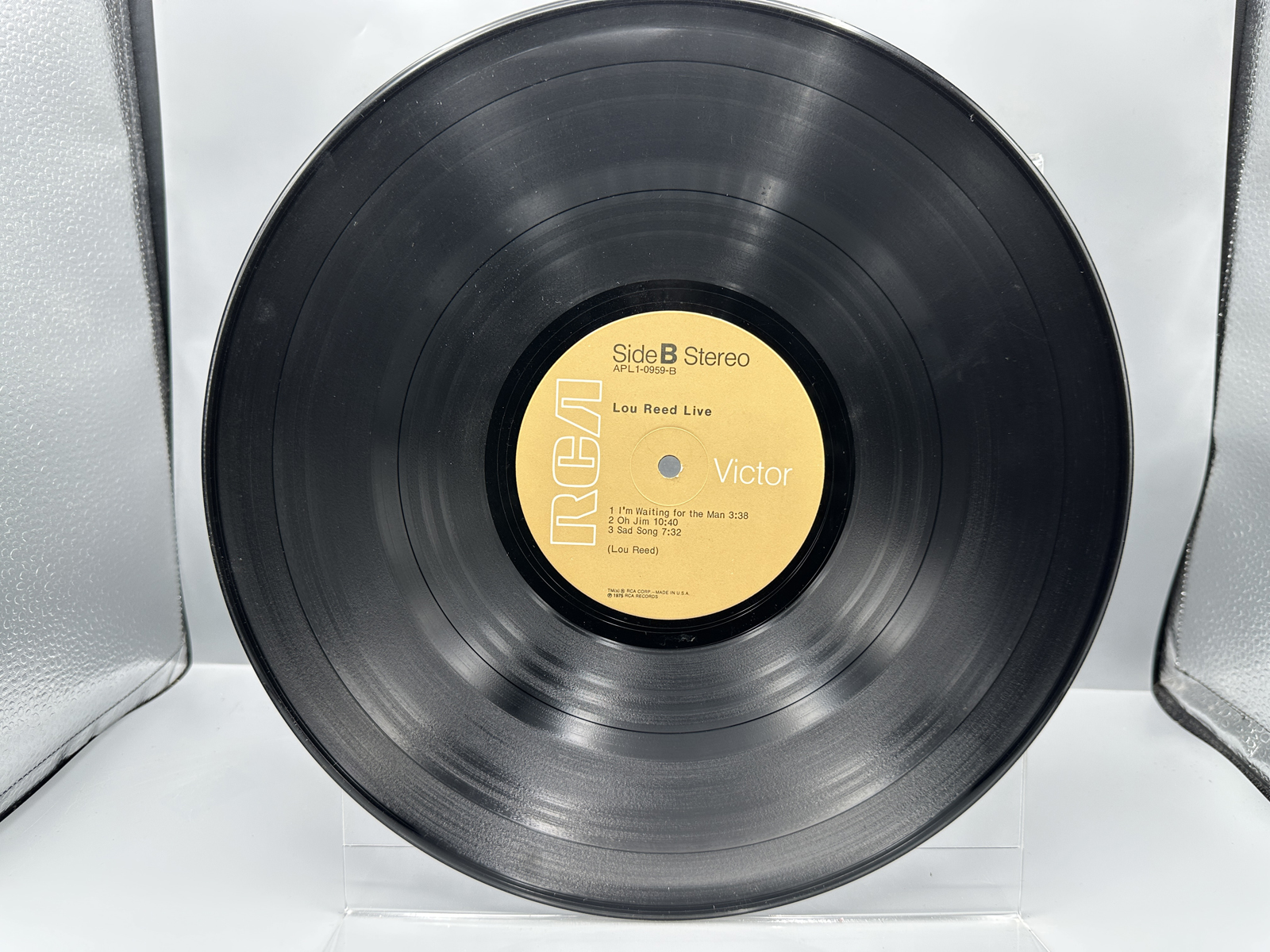 1975 RCA Victor Records Lou Reed Live Vinyl Album - APL1-0959