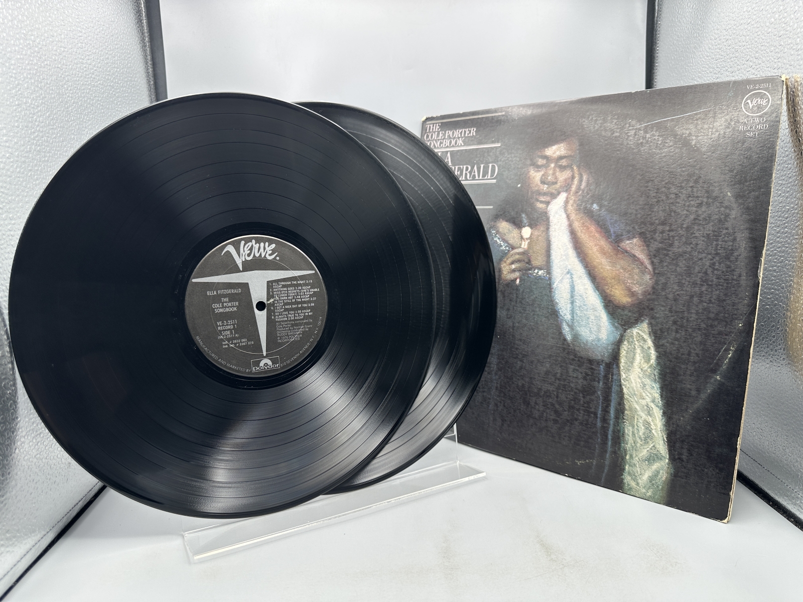 Verve Records Ella Fitzgerald The Cole Porter Songbook 2-LP Vinyl Album (1976) VE-2-2511 - Gatefold jacket