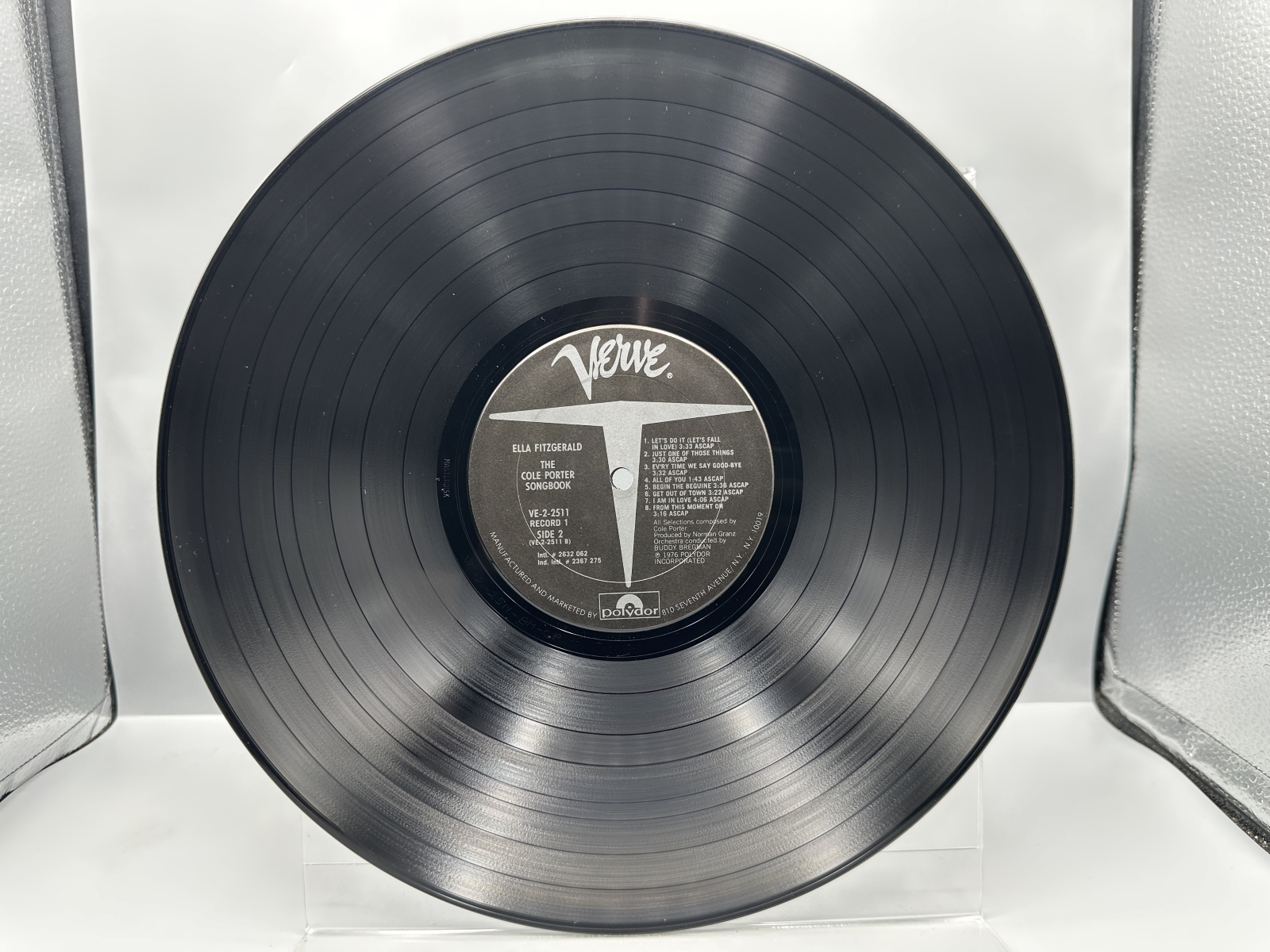 Verve Records Ella Fitzgerald The Cole Porter Songbook 2-LP Vinyl Album (1976) VE-2-2511 - Gatefold jacket
