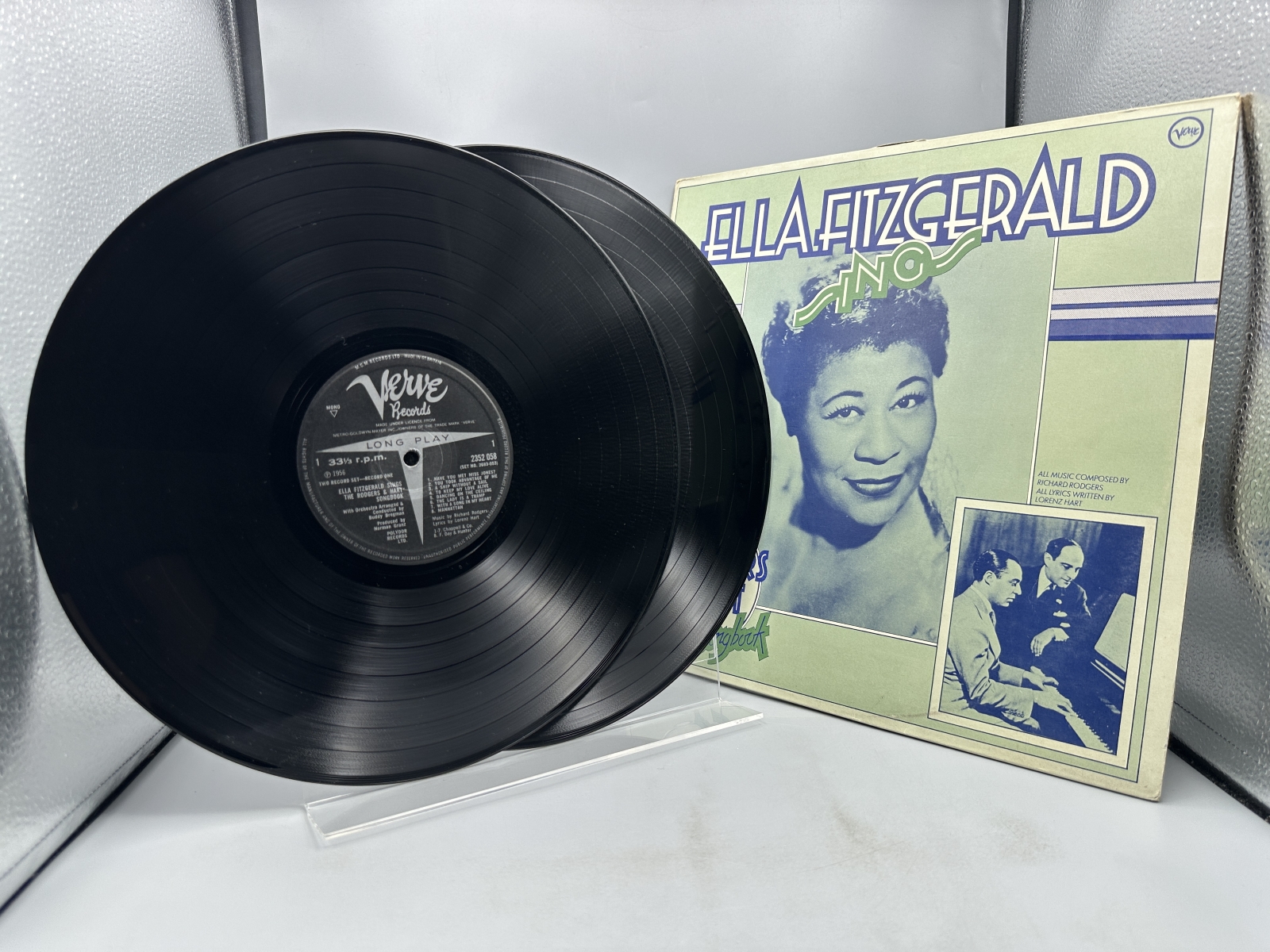 Verve Records Ella Fitzgerald Sings the Rodgers and Hart Songbook 2-LP Vinyl Album (1970) 2683 053 - UK Mono Pressing