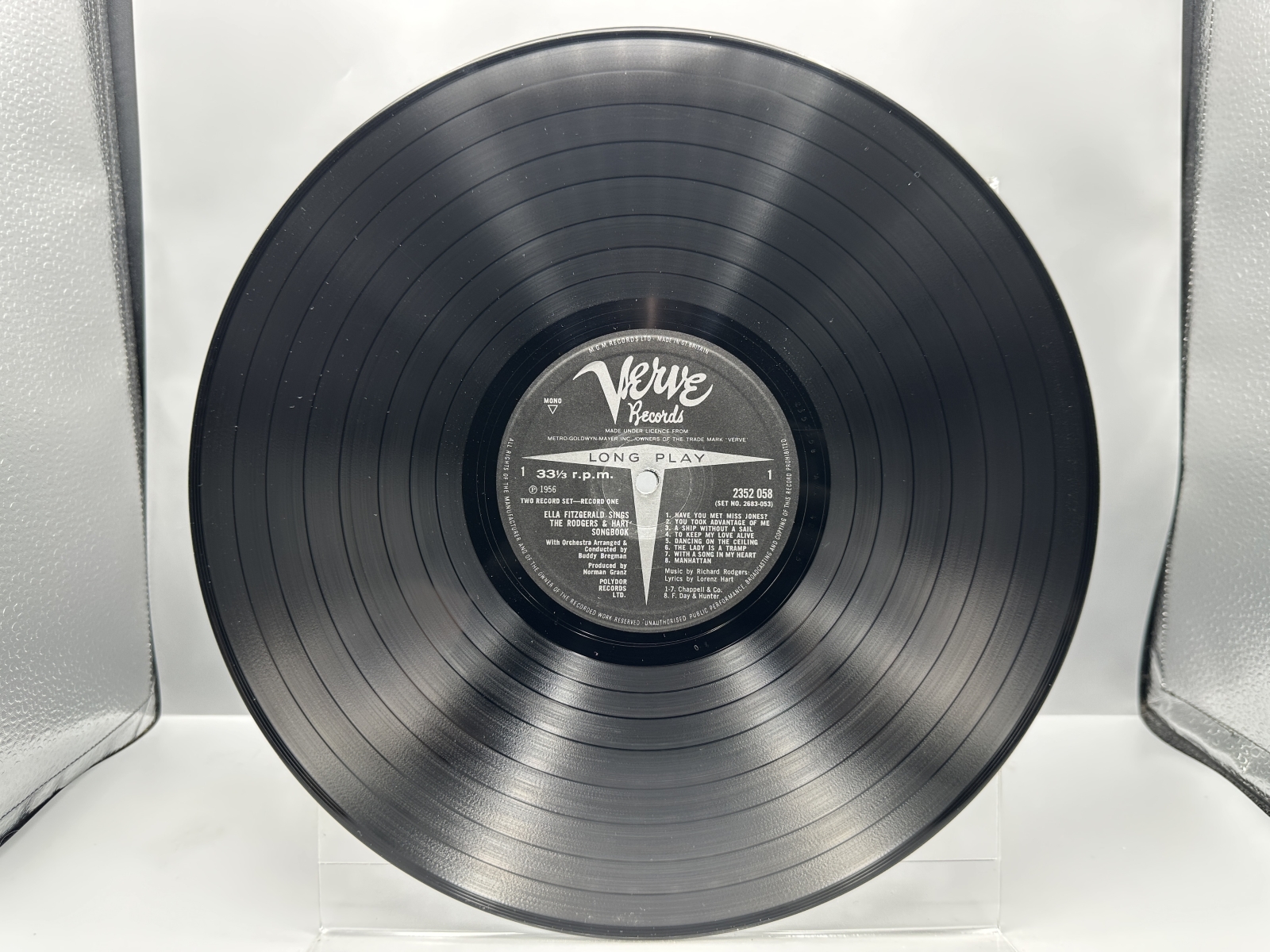 Verve Records Ella Fitzgerald Sings the Rodgers and Hart Songbook 2-LP Vinyl Album (1970) 2683 053 - UK Mono Pressing