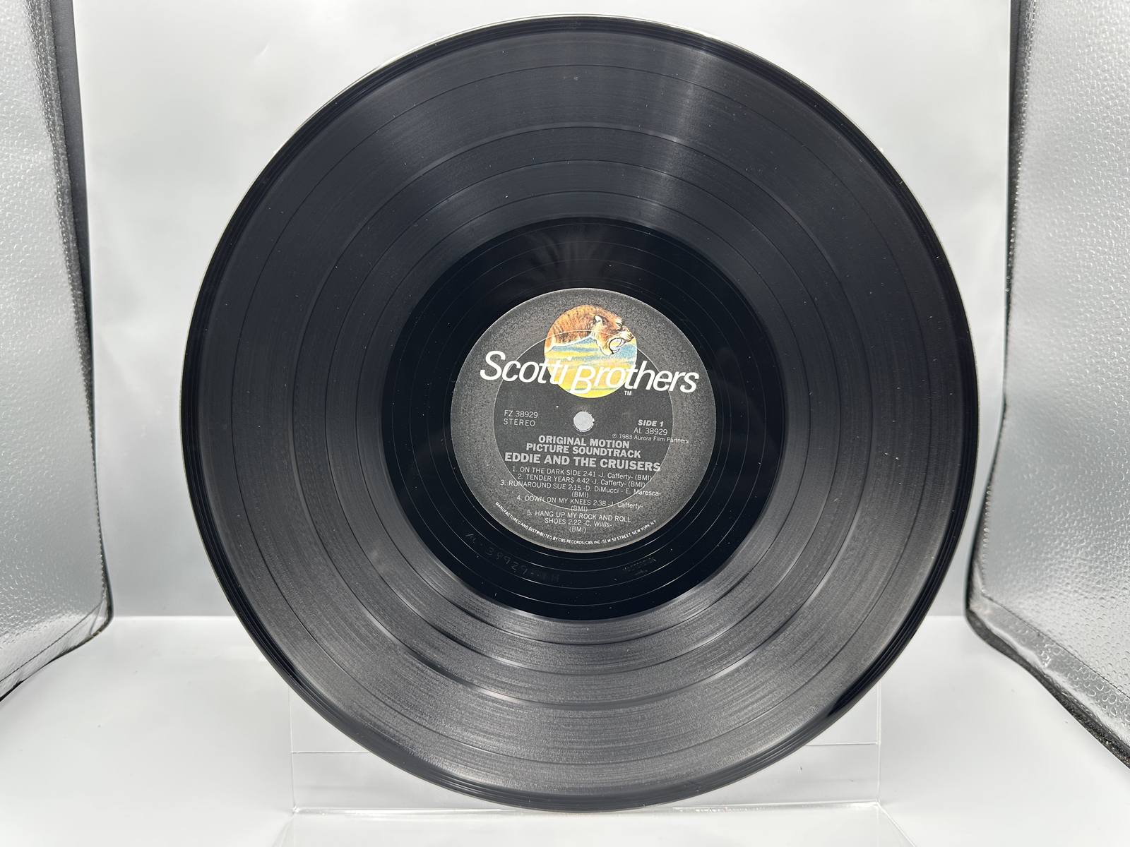1983 Scotti Brothers Records Eddie and the Cruisers Original Motion Picture Soundtrack Vinyl Album - FZ 38929