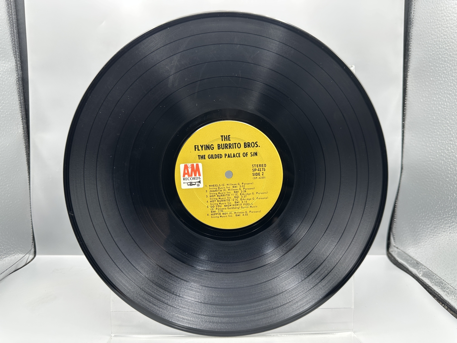 A&M Records The Flying Burrito Bros. The Gilded Palace of Sin Vinyl Album LP (1969) SP 4175 - Original US Pressing with Blue Inner Sleeve