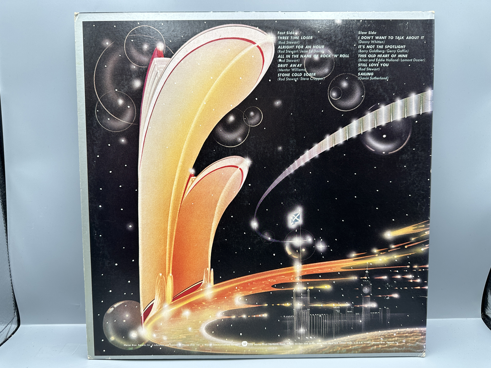 1975 Warner Bros. Records Rod Stewart Atlantic Crossing Vinyl Album - BS 2875