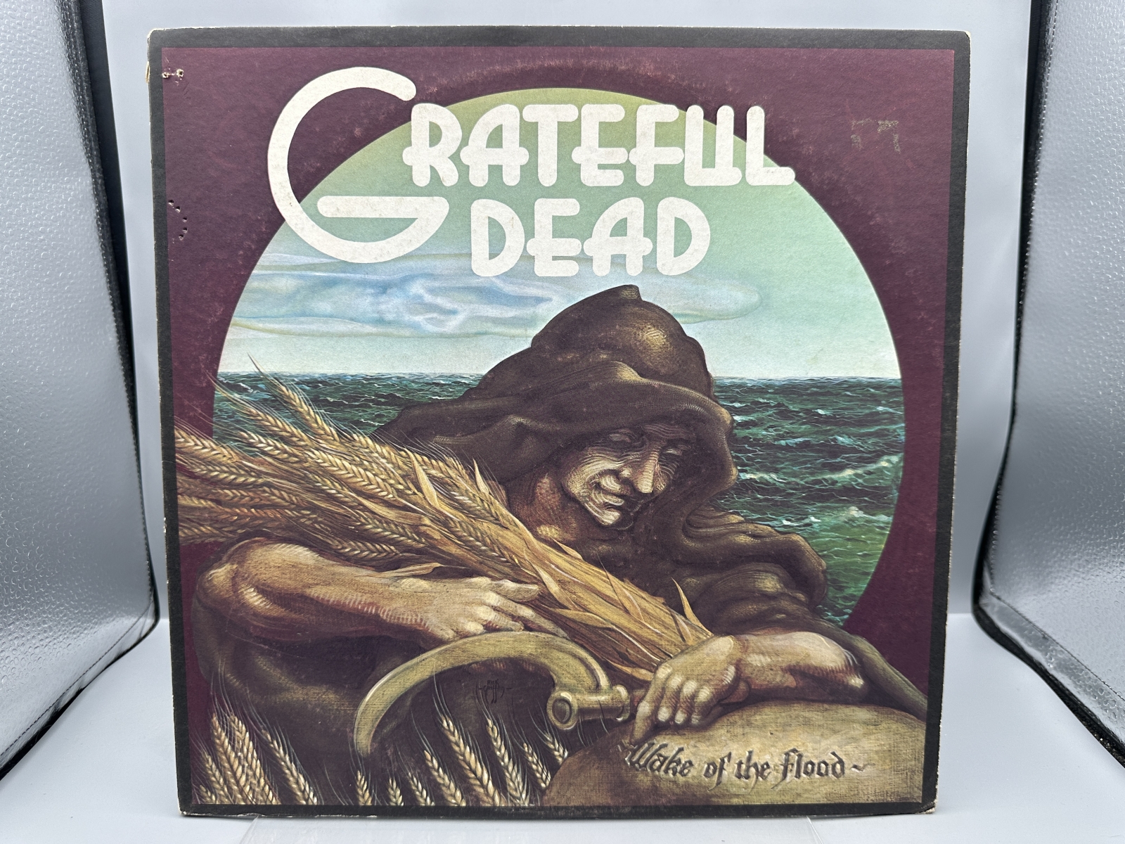 Grateful Dead Records Grateful Dead Wake of the Flood Vinyl Album LP (1973) GD-01 - Rick Griffin cover art - First release on independent la