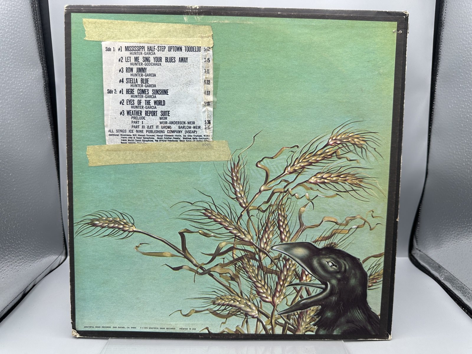 Grateful Dead Records Grateful Dead Wake of the Flood Vinyl Album LP (1973) GD-01 - Rick Griffin cover art - First release on independent la