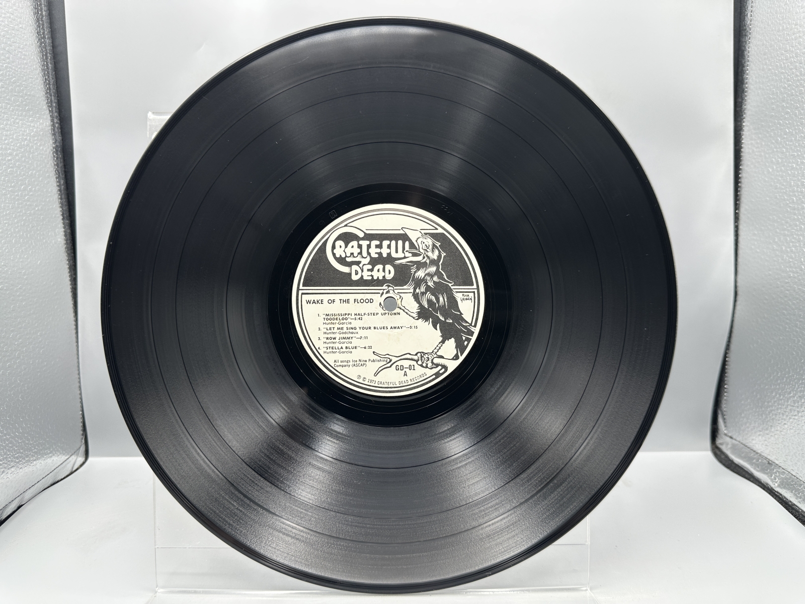 Grateful Dead Records Grateful Dead Wake of the Flood Vinyl Album LP (1973) GD-01 - Rick Griffin cover art - First release on independent la