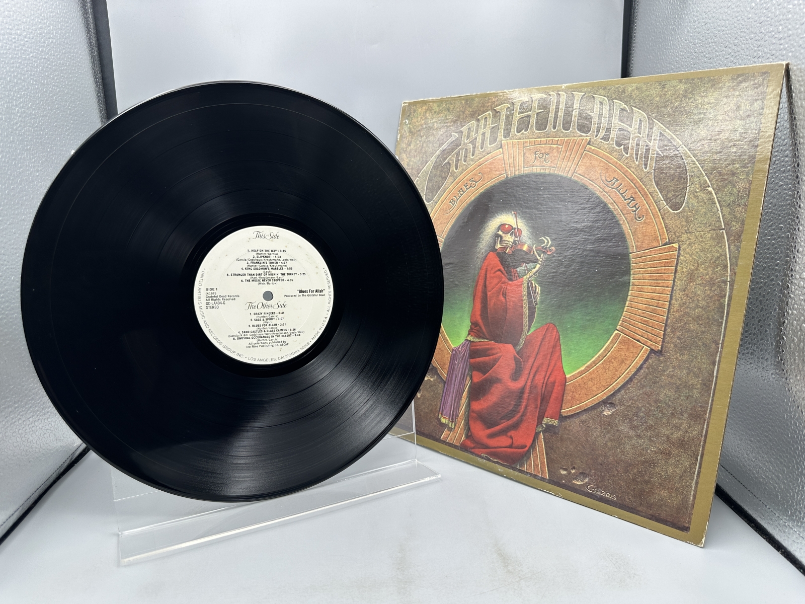 Grateful Dead Records Grateful Dead Blues for Allah Vinyl Album LP (1975) GD-LA494-G - Includes original lyric insert