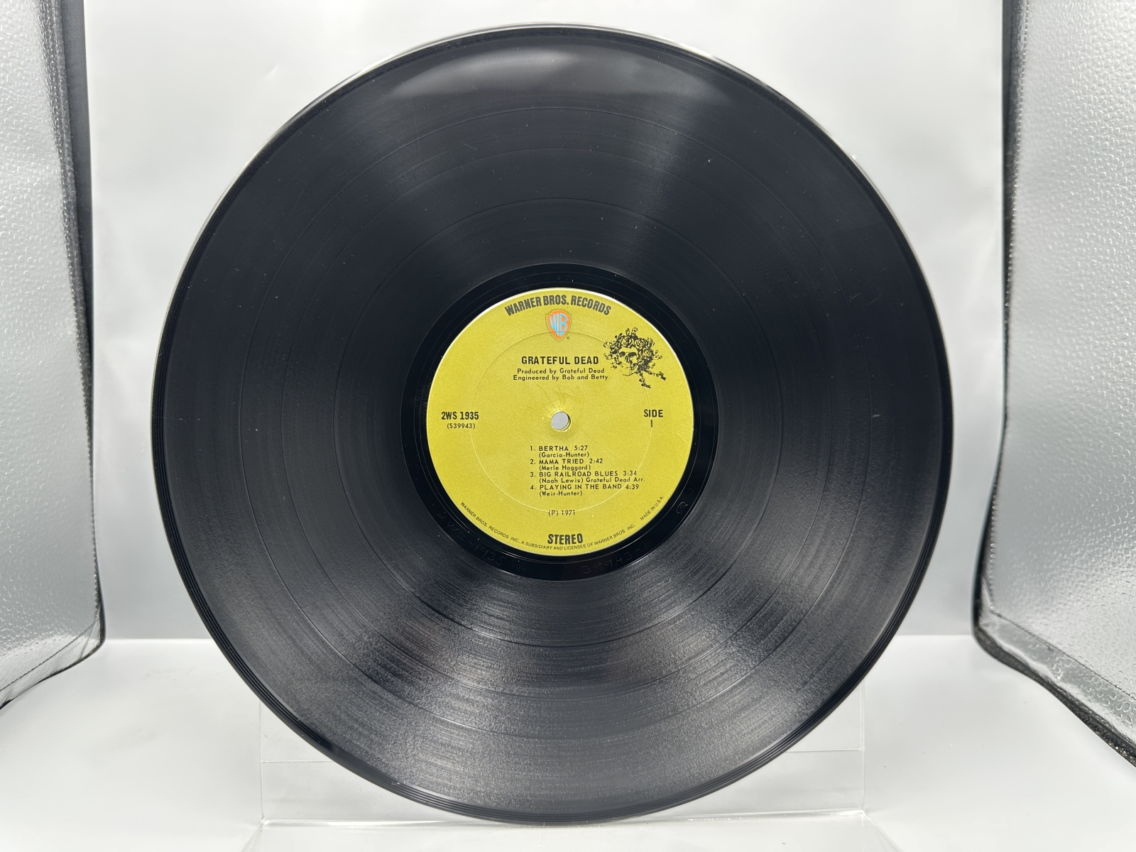 Warner Bros. Records Grateful Dead Grateful Dead 2-LP Vinyl Album (1971) 2WS 1935 - Includes original skull-and-roses sticker and promotiona