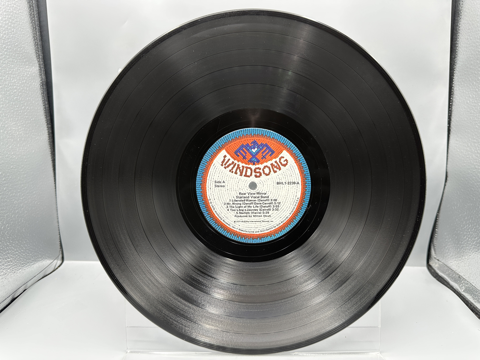 1977 Windsong Records Starland Vocal Band Rear View Mirror Vinyl Album - BHL1-2239