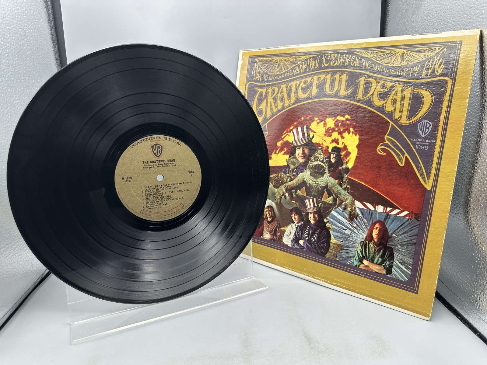 Warner Bros. Records The Grateful Dead The Grateful Dead Vinyl Album LP (1967) W 1689 - Original monaural first pressing - Gold label