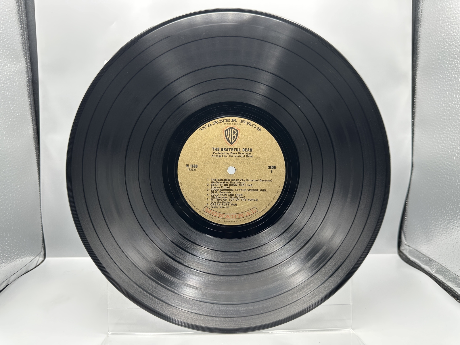 Warner Bros. Records The Grateful Dead The Grateful Dead Vinyl Album LP (1967) W 1689 - Original monaural first pressing - Gold label