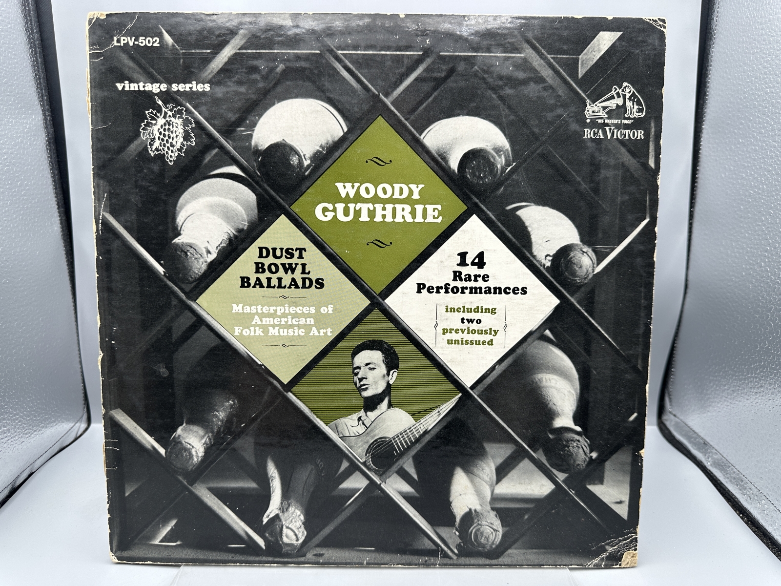 RCA Victor Records Woody Guthrie Dust Bowl Ballads Vinyl Album LP (1964) LPV-502 - Vintage Series including two previously unissued performa