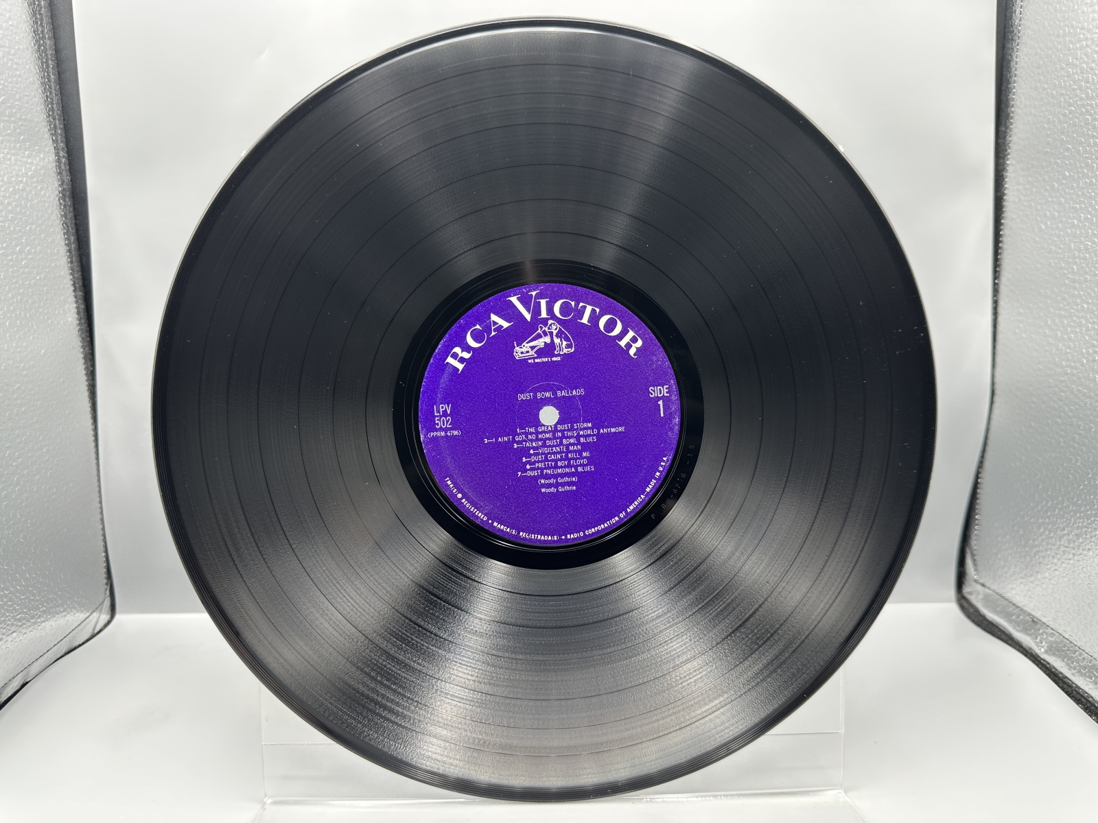 RCA Victor Records Woody Guthrie Dust Bowl Ballads Vinyl Album LP (1964) LPV-502 - Vintage Series including two previously unissued performa