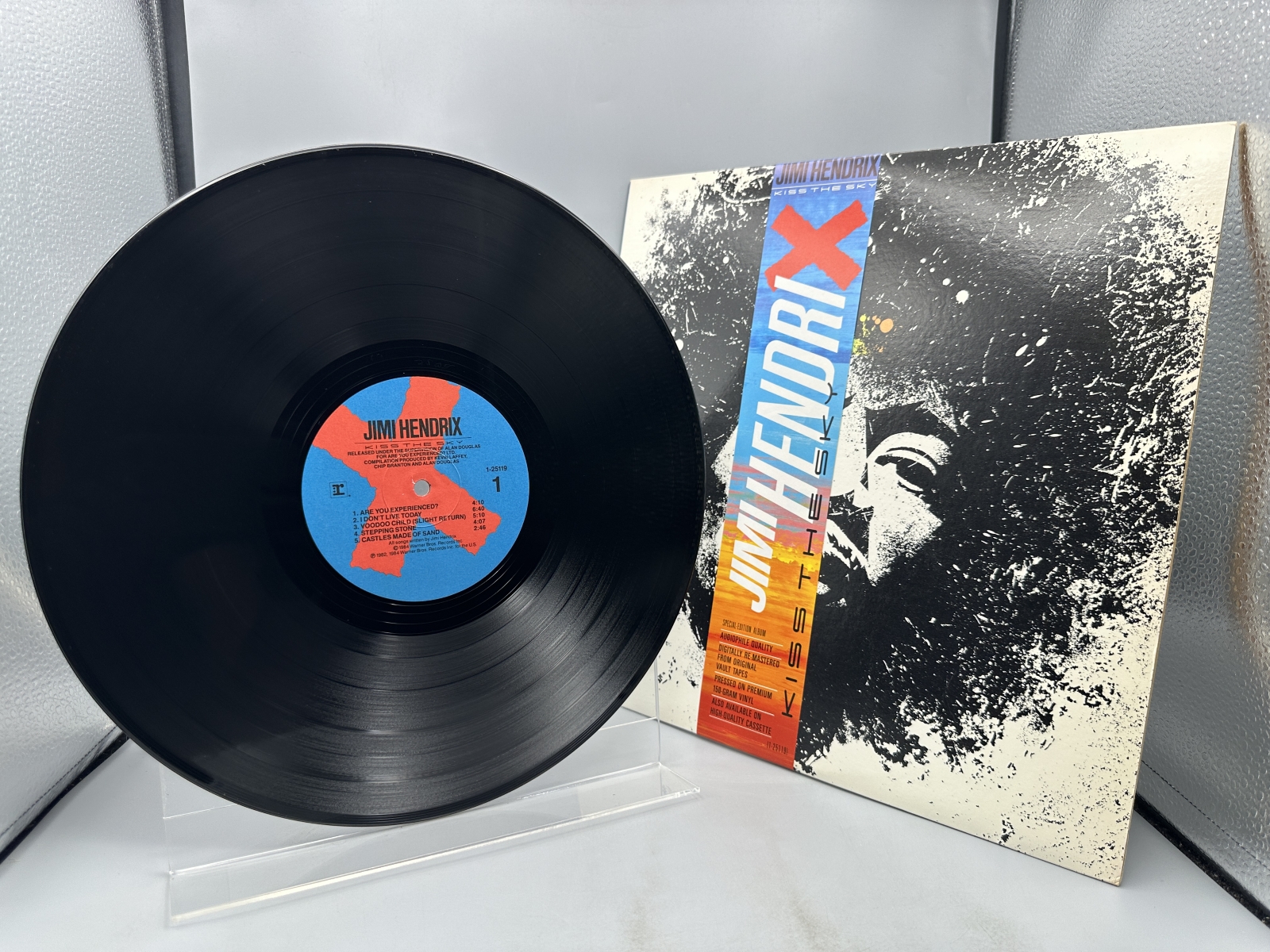 Reprise Records Jimi Hendrix Kiss The Sky Vinyl Album LP (1984) 1-25119 - Special-Edition Audiophile Pressing