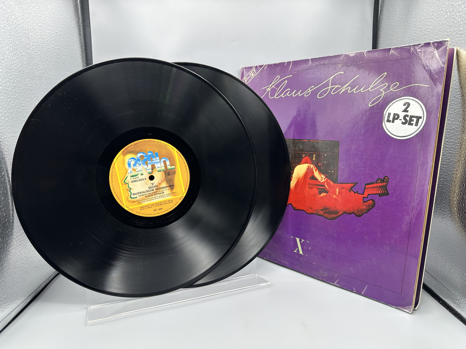 1978 Brain Records Klaus Schulze 'X' Double LP Vinyl Album - 0080.023-2