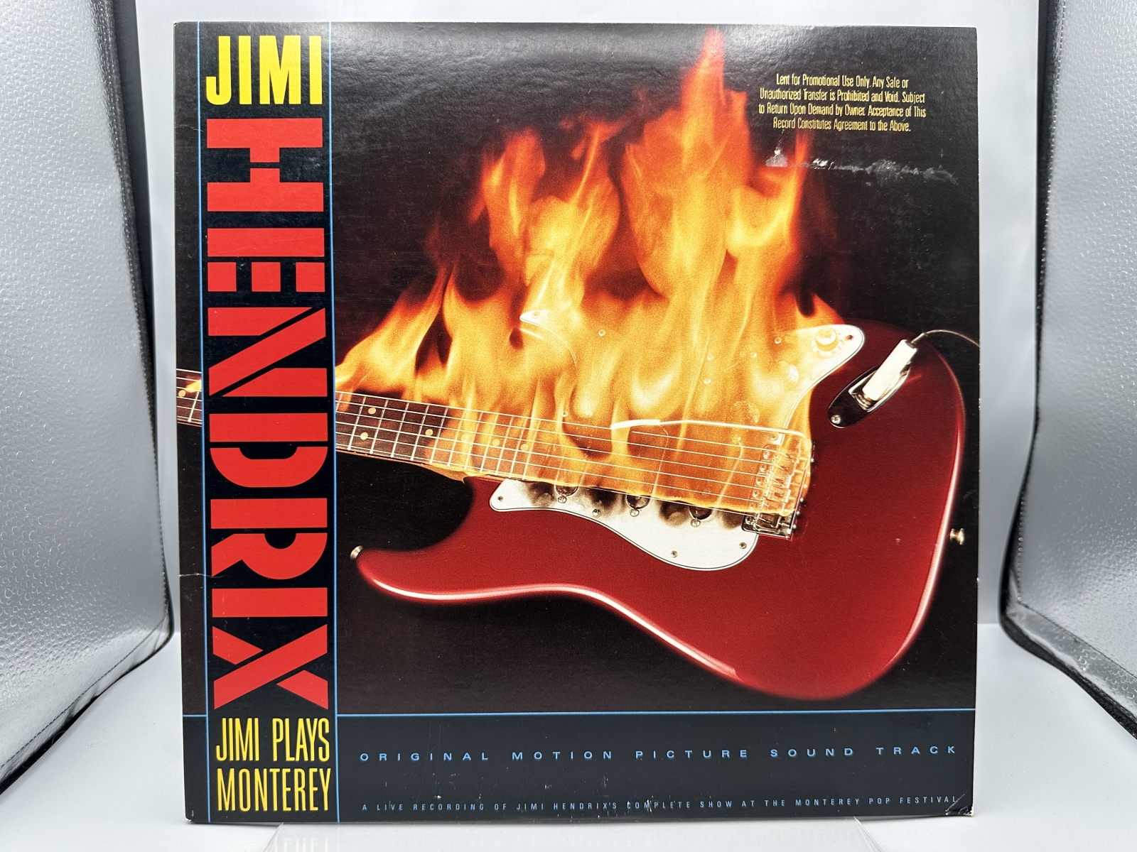 Reprise Records Jimi Hendrix Jimi Plays Monterey Vinyl Album LP (1986) 1-25358 - US Specialty Records Corporation Pressing - Gold Foil Promo