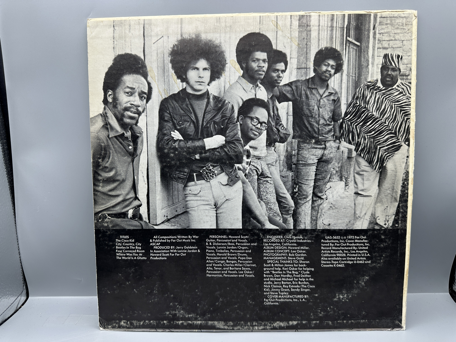 1972 United Artists Records War The World Is A Ghetto Vinyl Album - UAS-5652