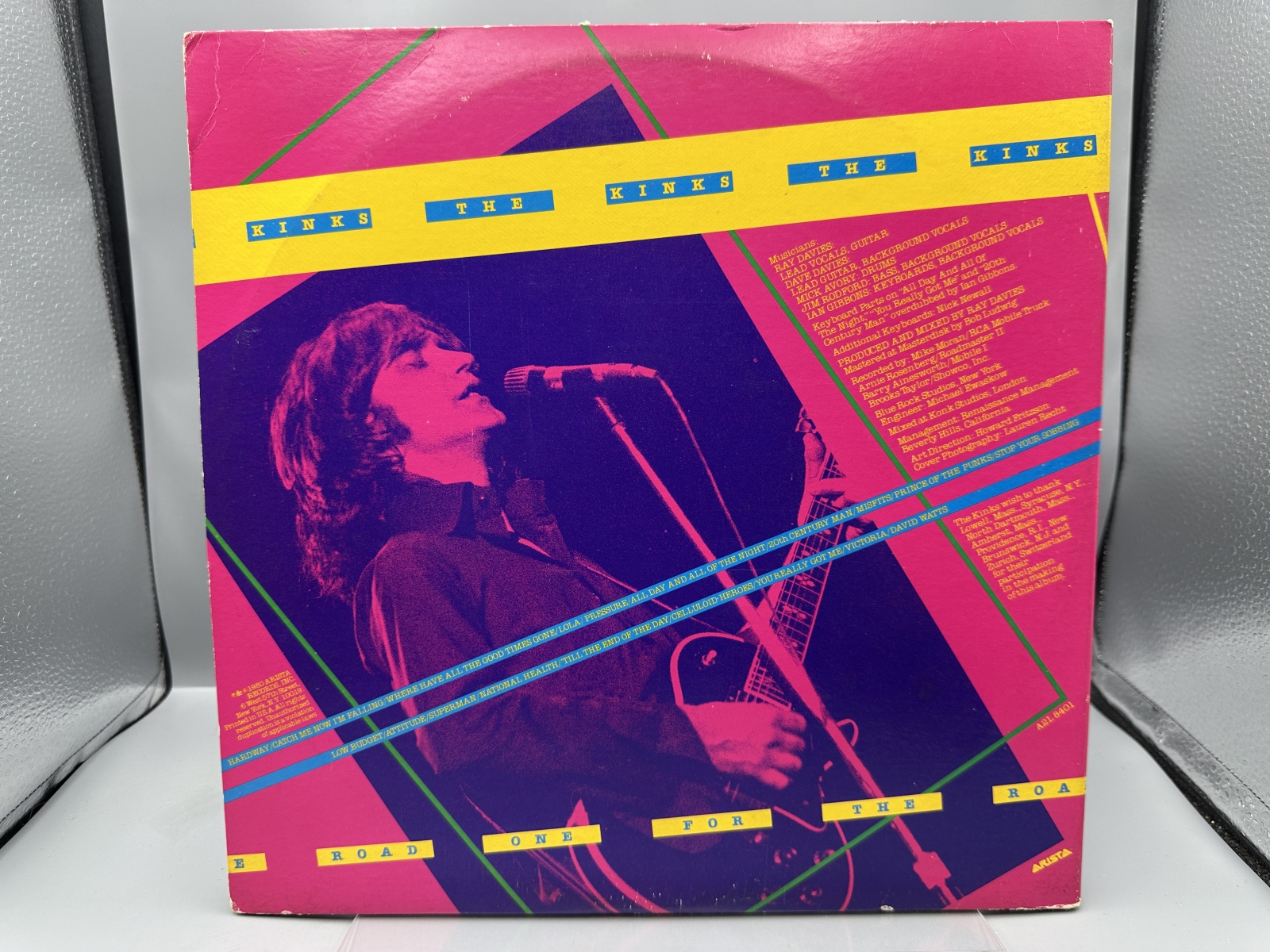 Arista Records The Kinks One For The Road 2-LP Vinyl Album (1980) A2L 8401 - US Pressing - Gatefold Jacket - Includes Peaches Records Inner 