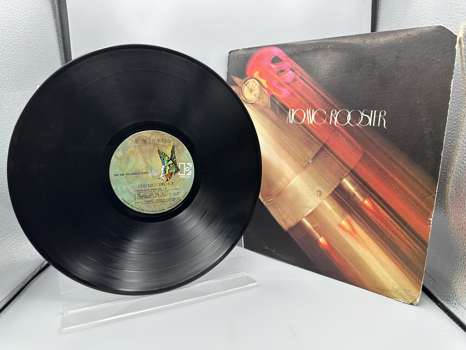 1970 Elektra Records Atomic Rooster "Death Walks Behind You" Vinyl Album - EKS-74094