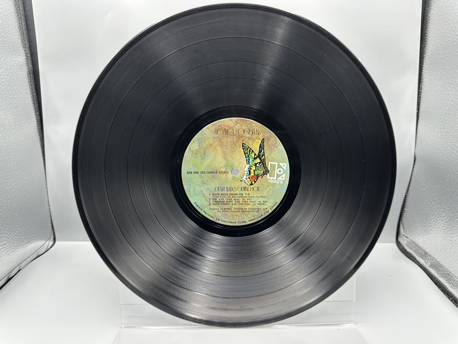 1970 Elektra Records Atomic Rooster "Death Walks Behind You" Vinyl Album - EKS-74094