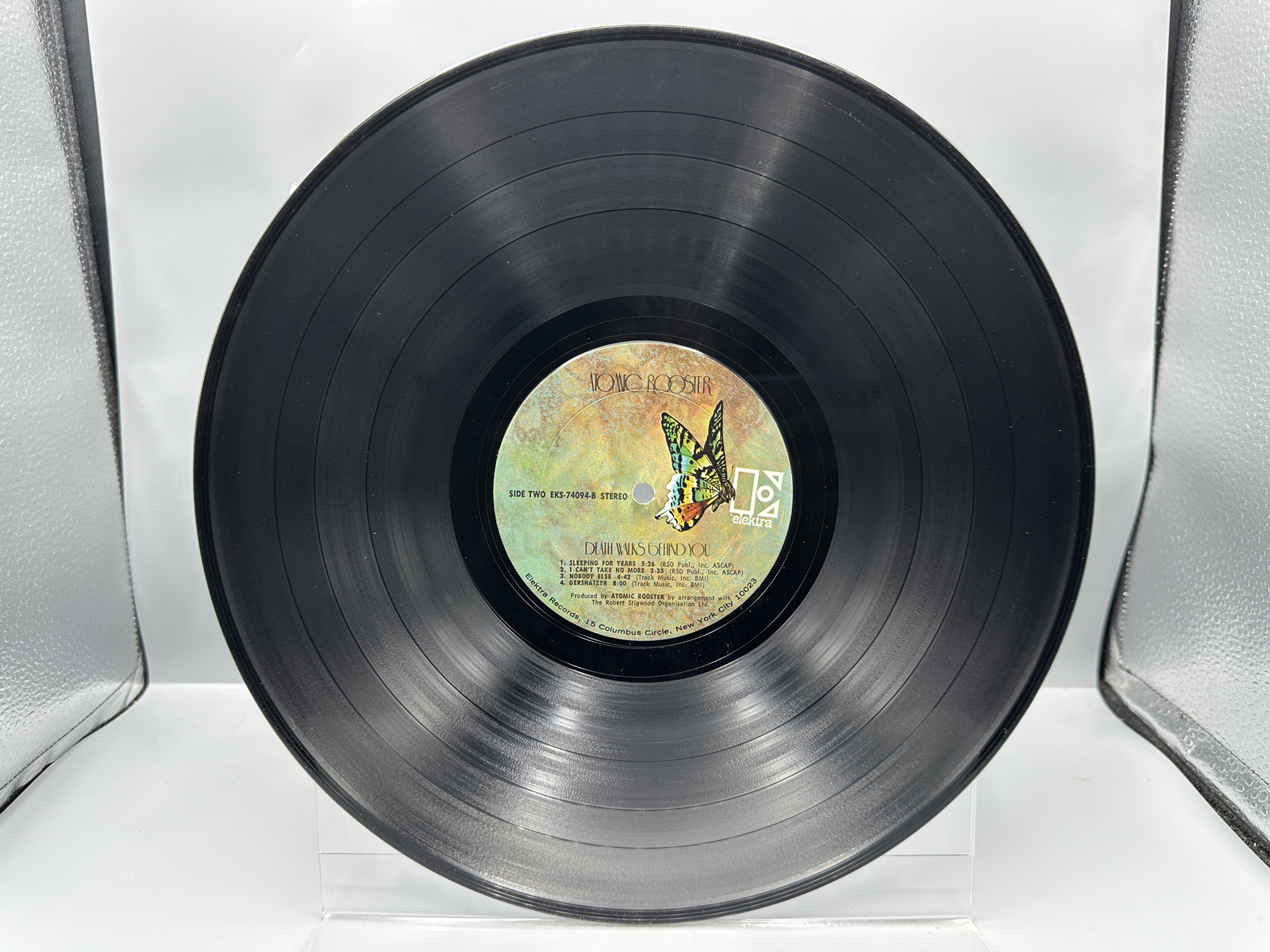 1970 Elektra Records Atomic Rooster "Death Walks Behind You" Vinyl Album - EKS-74094
