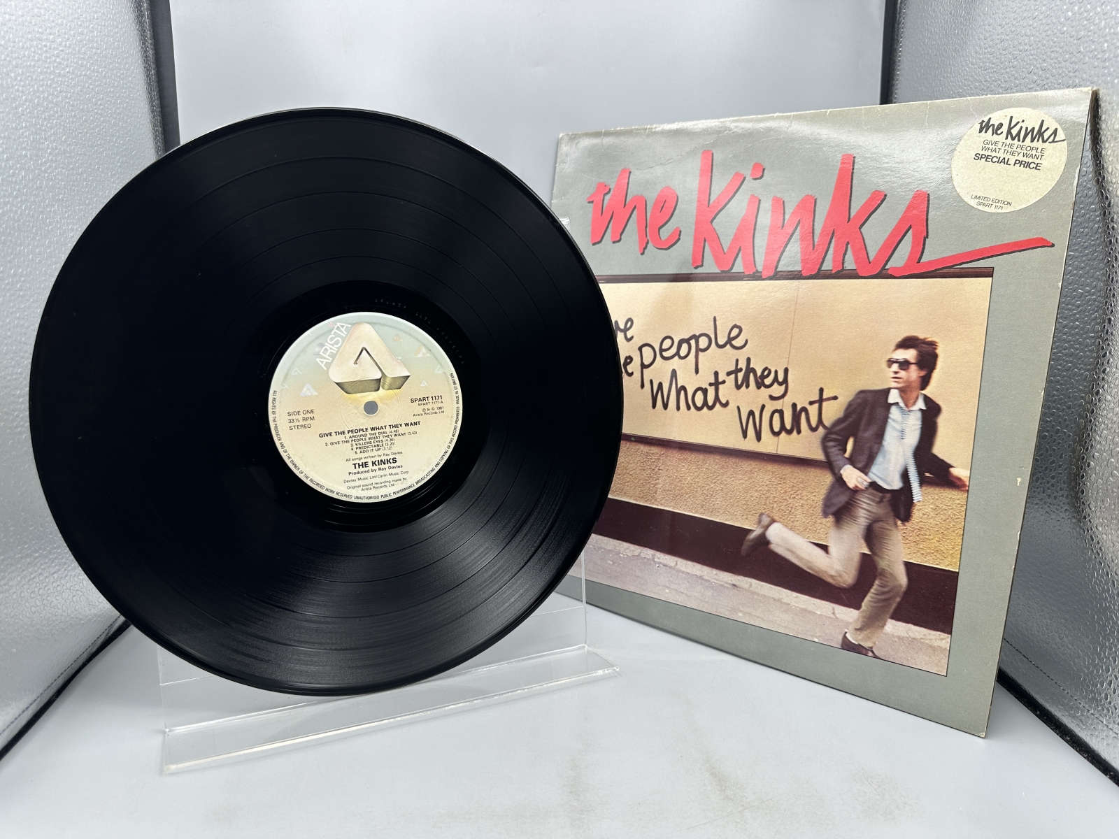 Arista Records The Kinks Give the People What They Want Vinyl Album LP (1981) SPART 1171 - UK Release - Includes Limited Edition Hype Sticke