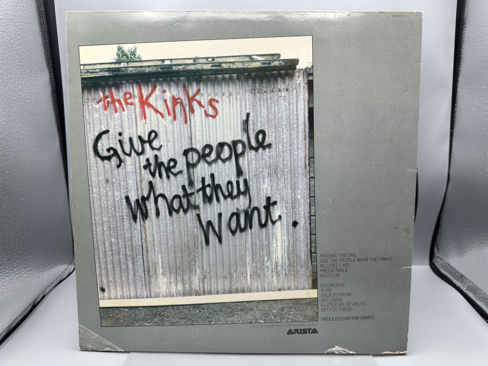 Arista Records The Kinks Give the People What They Want Vinyl Album LP (1981) SPART 1171 - UK Release - Includes Limited Edition Hype Sticke