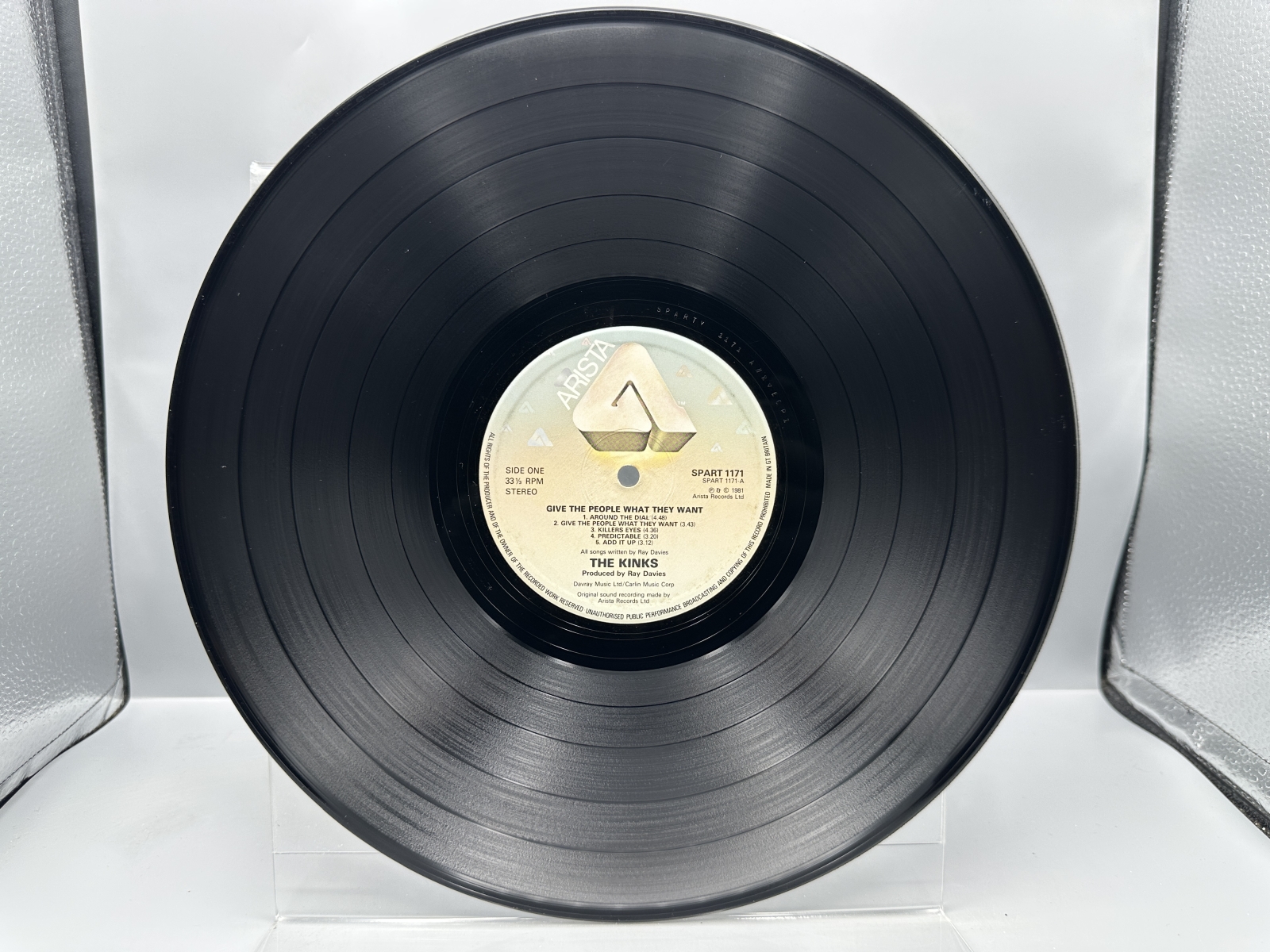 Arista Records The Kinks Give the People What They Want Vinyl Album LP (1981) SPART 1171 - UK Release - Includes Limited Edition Hype Sticke