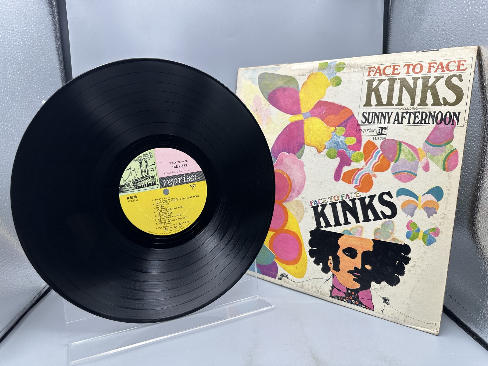 Reprise Records The Kinks Face to Face Vinyl Album LP (1966) R 6228 - Mono Pressing - Including Sunny Afternoon