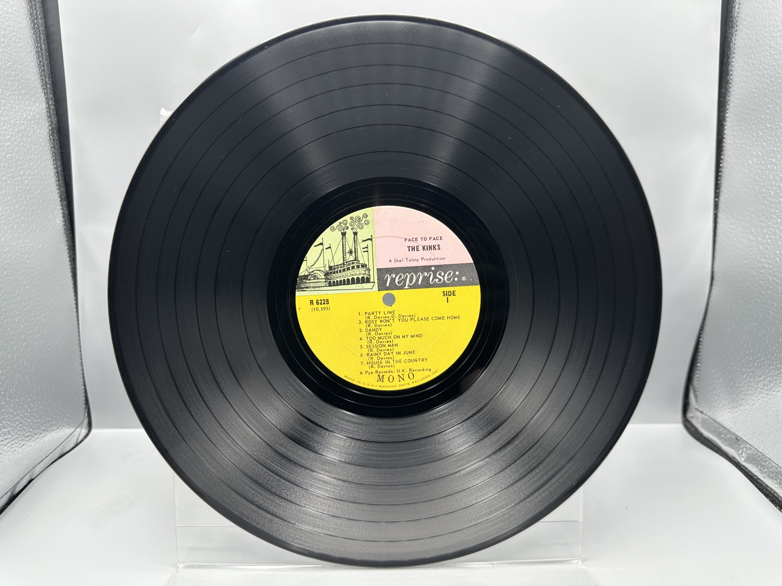 Reprise Records The Kinks Face to Face Vinyl Album LP (1966) R 6228 - Mono Pressing - Including Sunny Afternoon