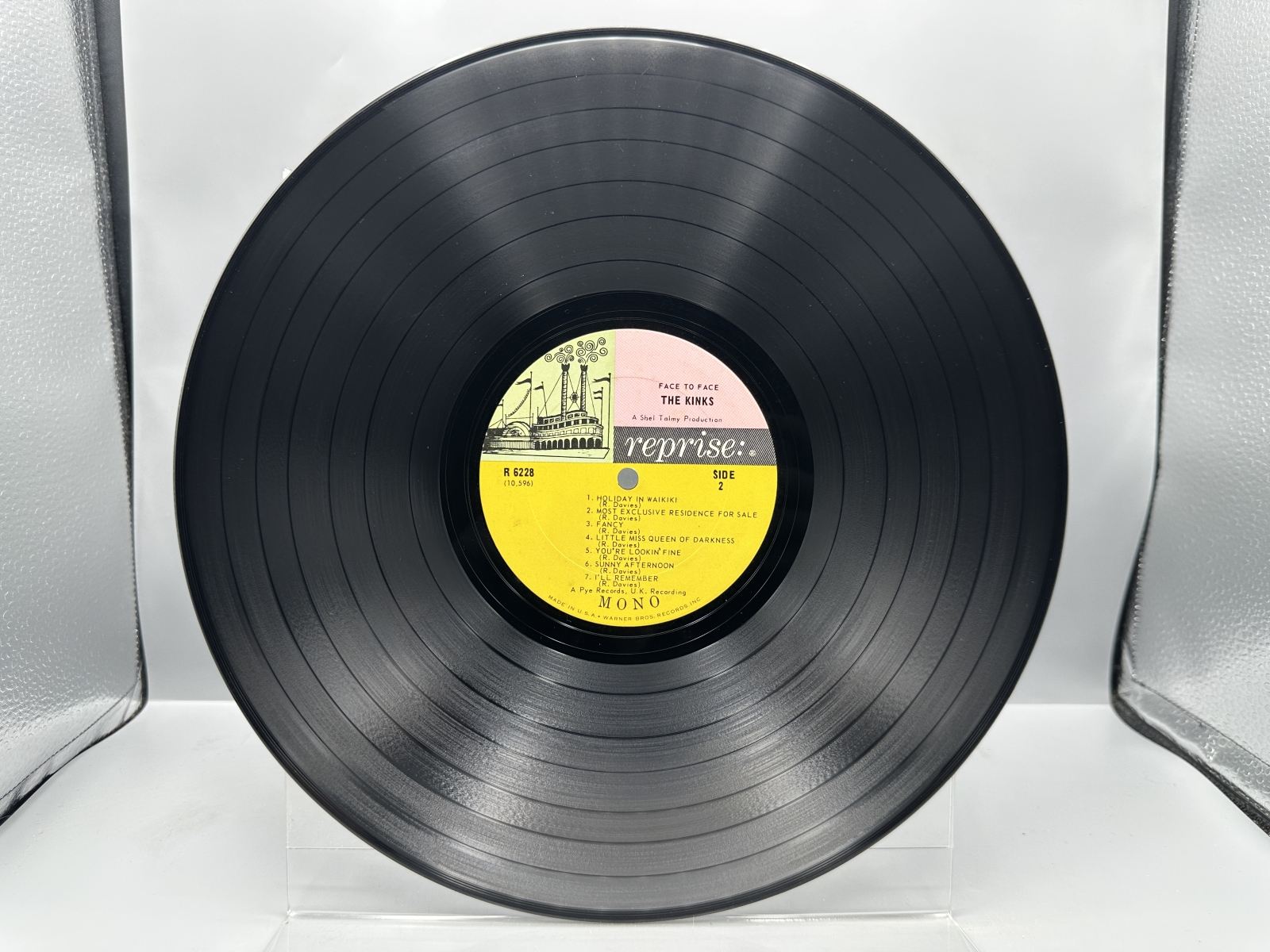 Reprise Records The Kinks Face to Face Vinyl Album LP (1966) R 6228 - Mono Pressing - Including Sunny Afternoon