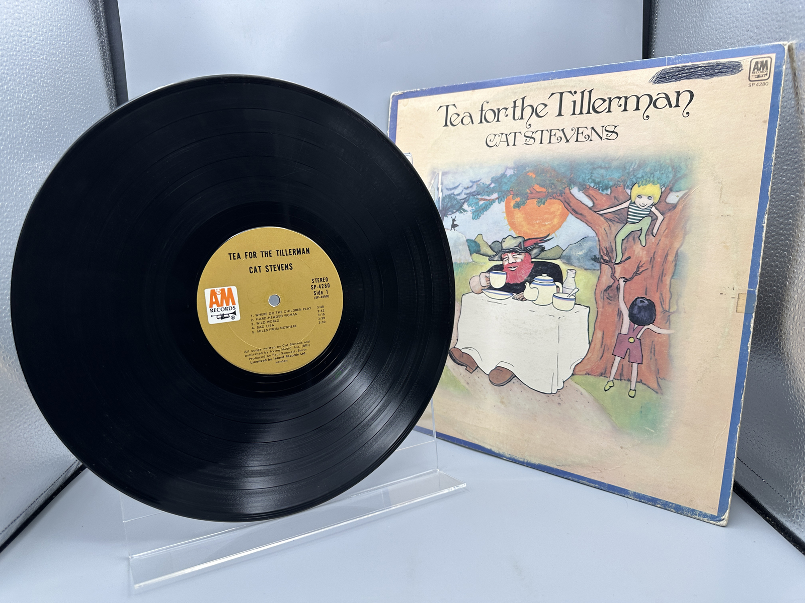 1970 A&M Records Cat Stevens Tea for the Tillerman Vinyl Album - SP-4280