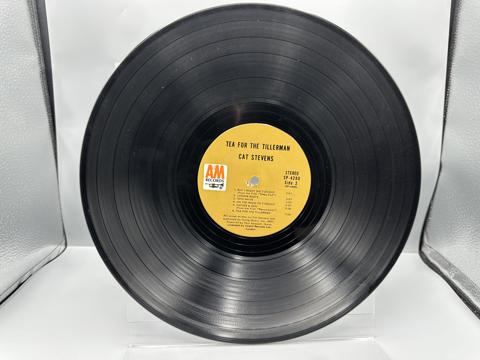 1970 A&M Records Cat Stevens Tea for the Tillerman Vinyl Album - SP-4280