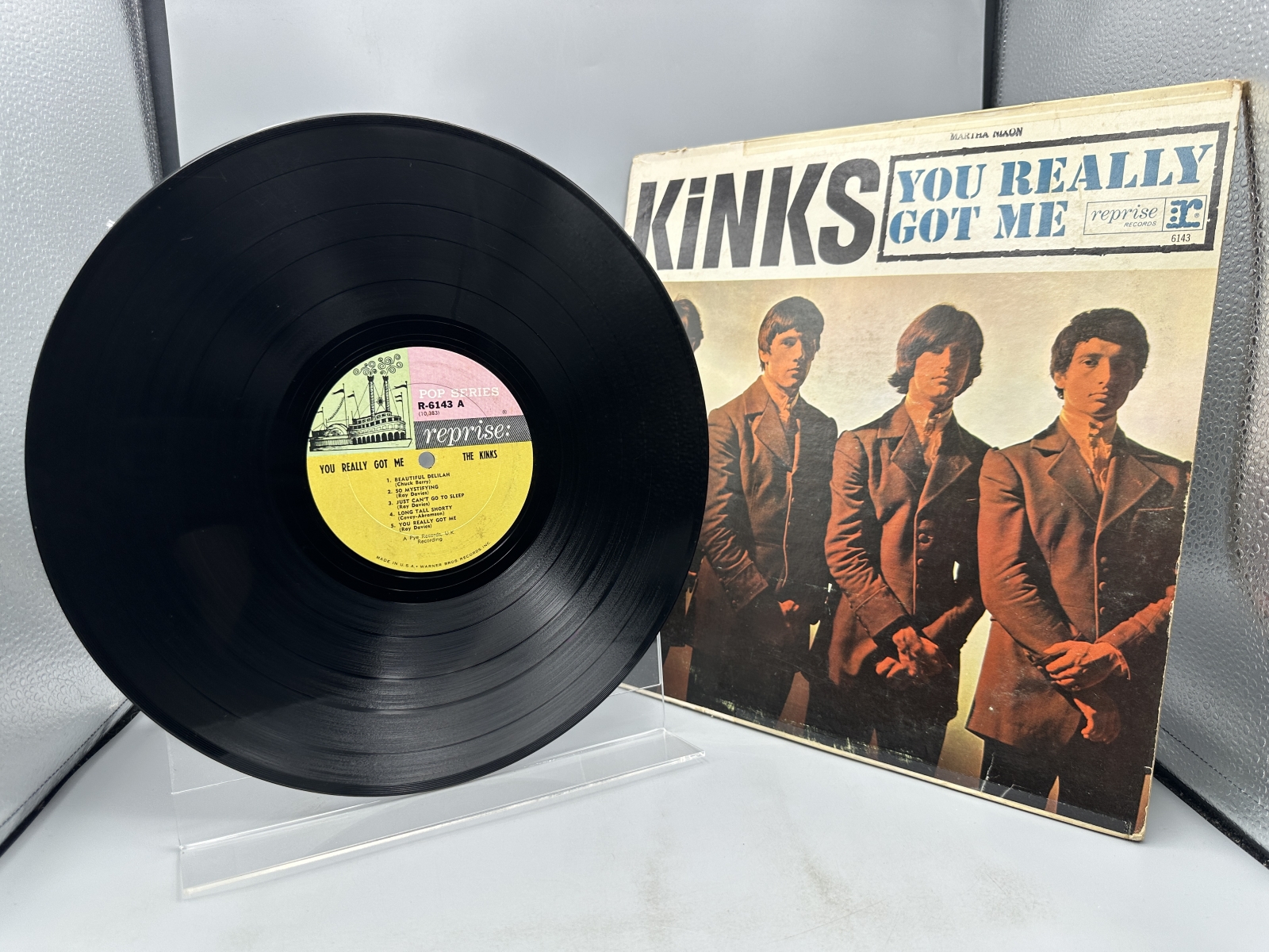 Reprise Records The Kinks You Really Got Me Vinyl Album LP (1964) R-6143 - Mono Pressing - Original Tricolor Steamboat Label