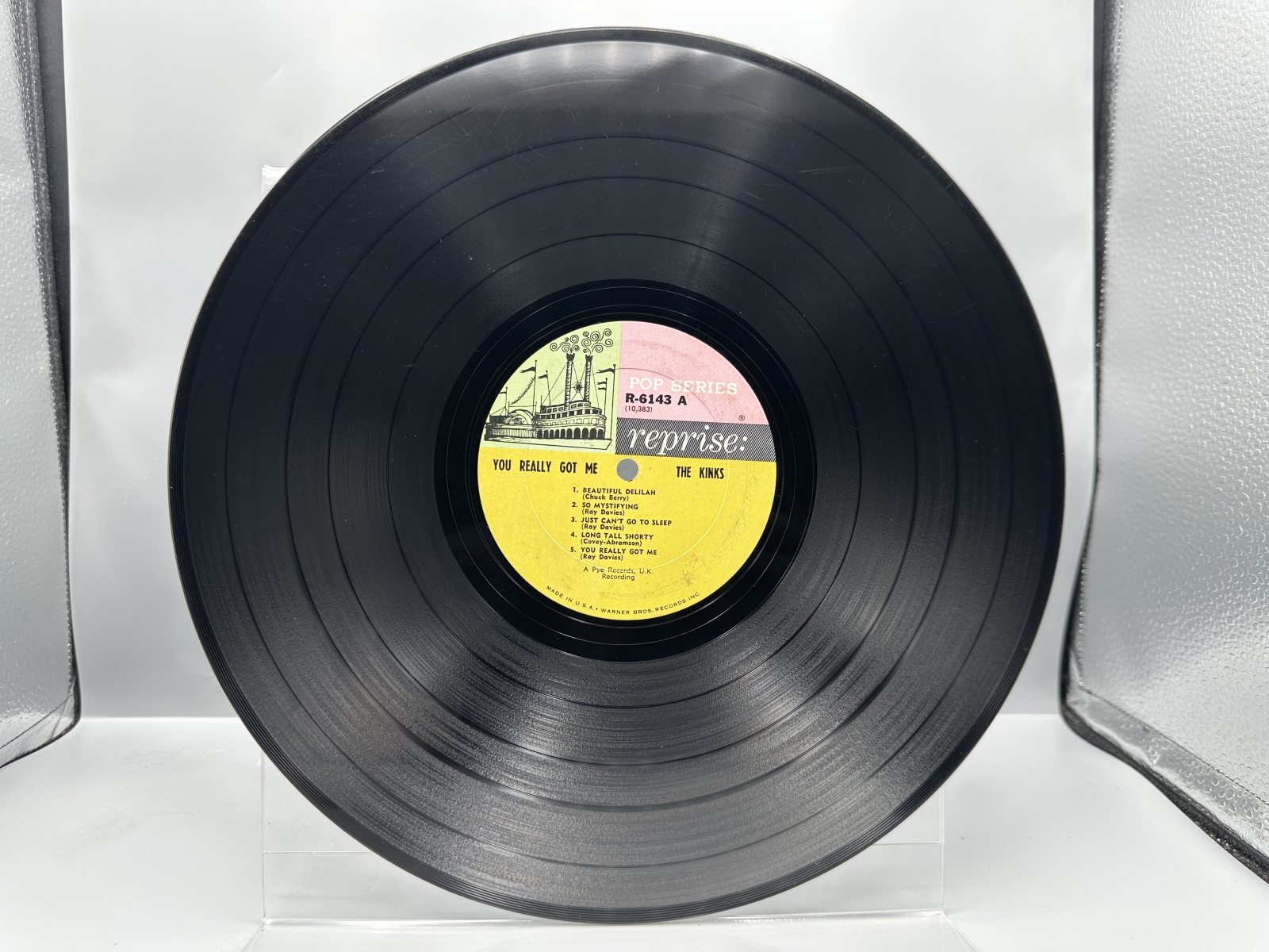 Reprise Records The Kinks You Really Got Me Vinyl Album LP (1964) R-6143 - Mono Pressing - Original Tricolor Steamboat Label