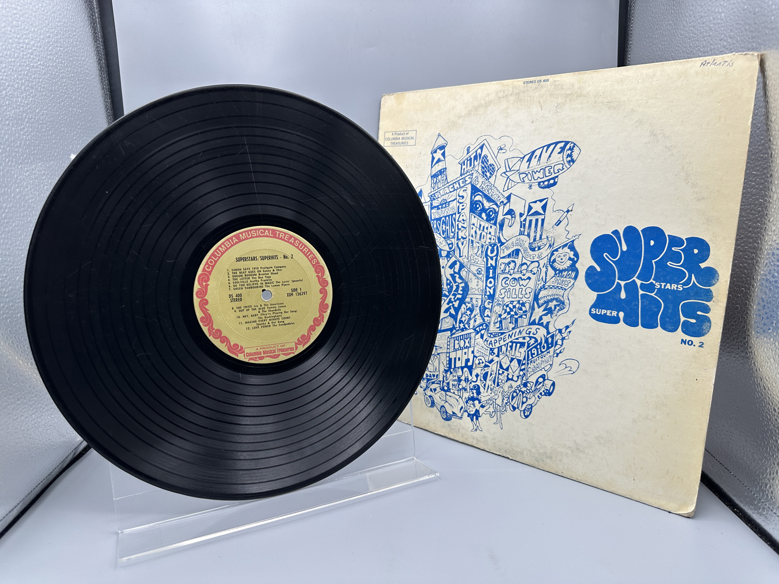 1968 Columbia Musical Treasures Records Superstars/Superhits No. 2 Vinyl Album - DS 400