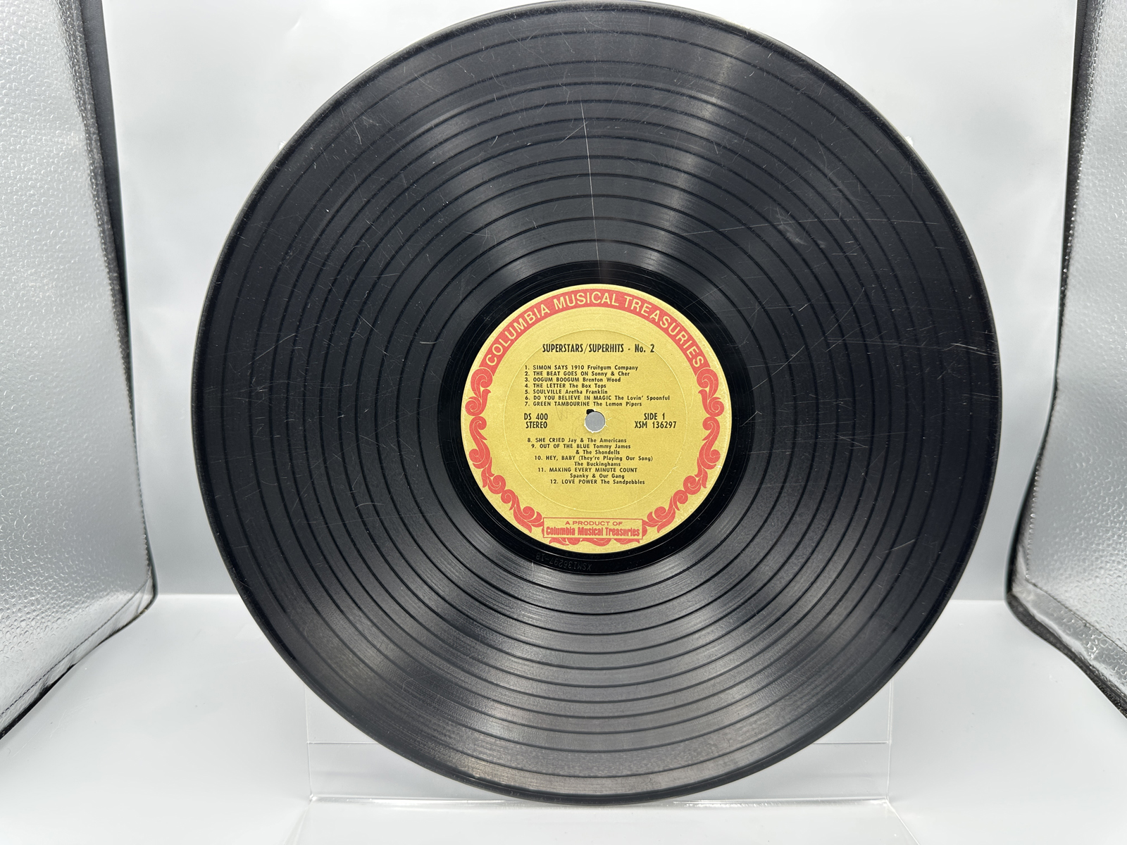 1968 Columbia Musical Treasures Records Superstars/Superhits No. 2 Vinyl Album - DS 400