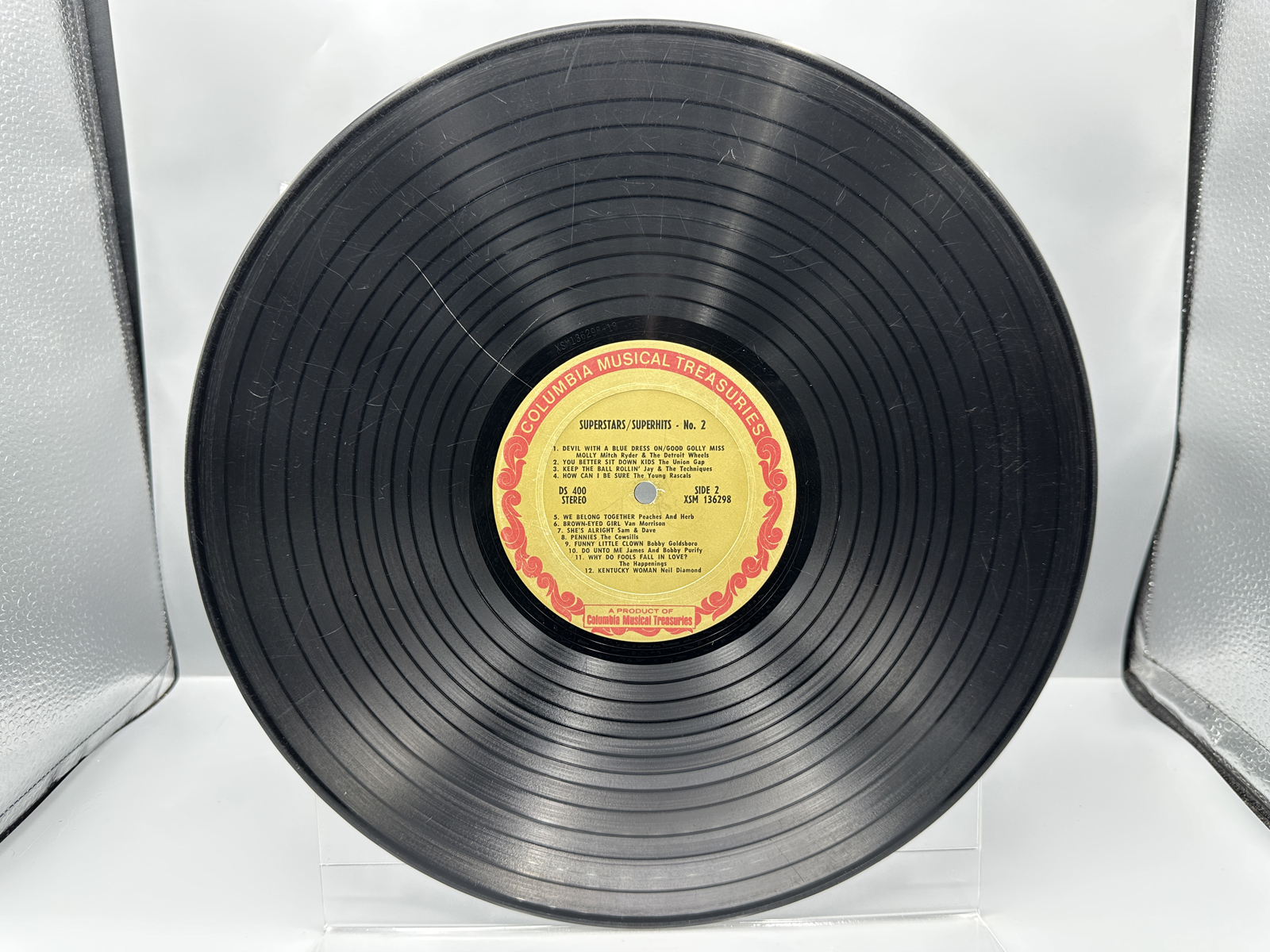 1968 Columbia Musical Treasures Records Superstars/Superhits No. 2 Vinyl Album - DS 400