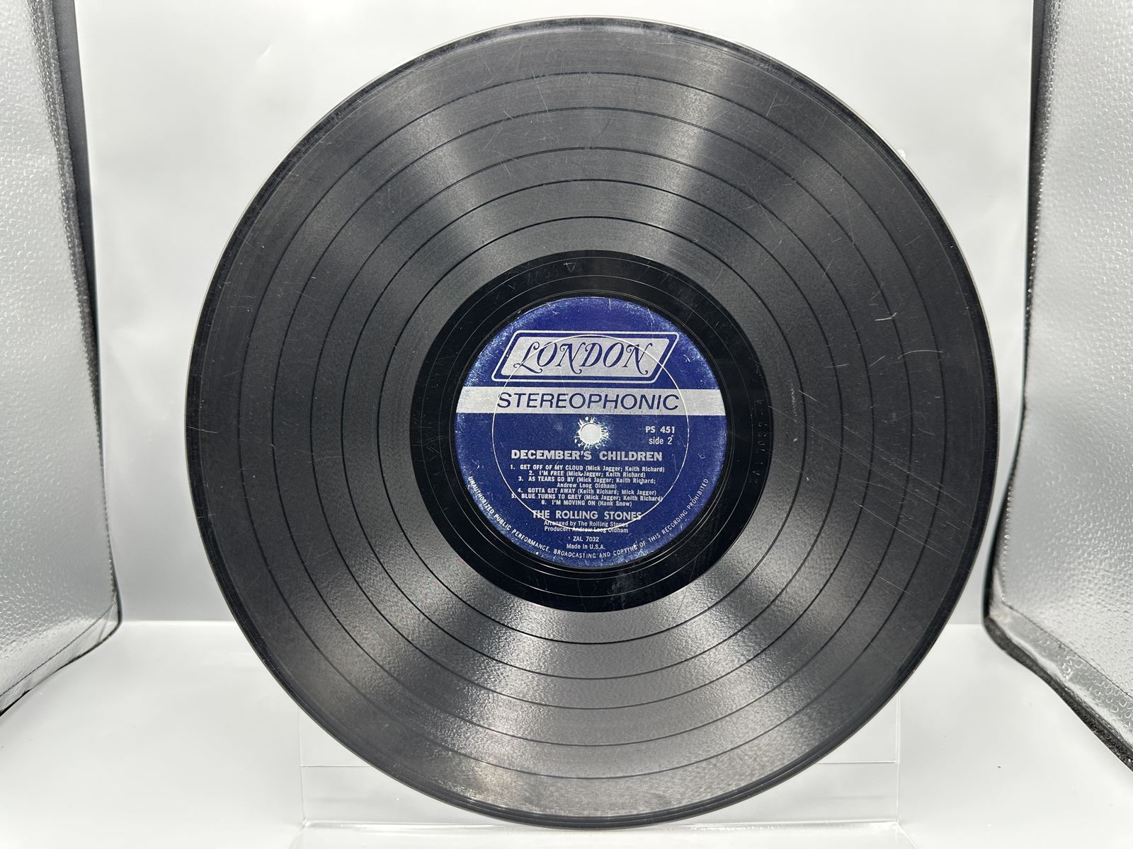 1965 London Records The Rolling Stones December's Children (and everybody's) Vinyl Album - PS 451