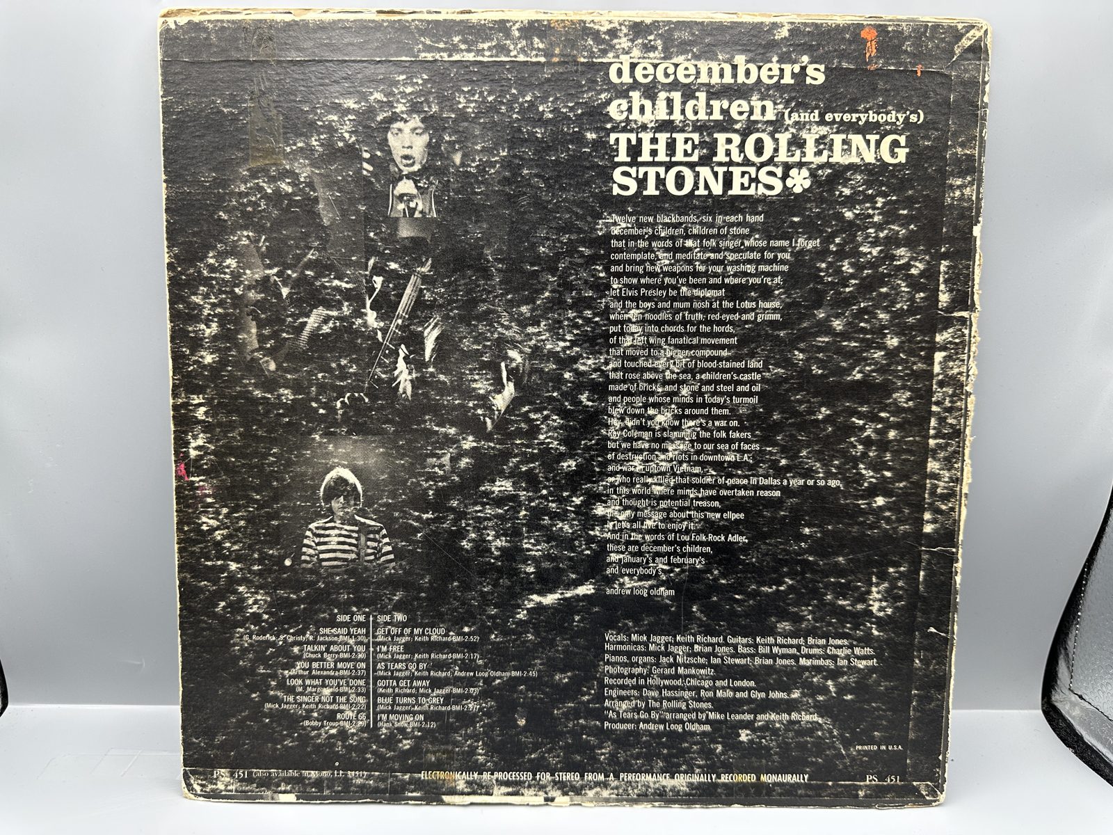 1965 London Records The Rolling Stones December's Children (and everybody's) Vinyl Album - PS 451