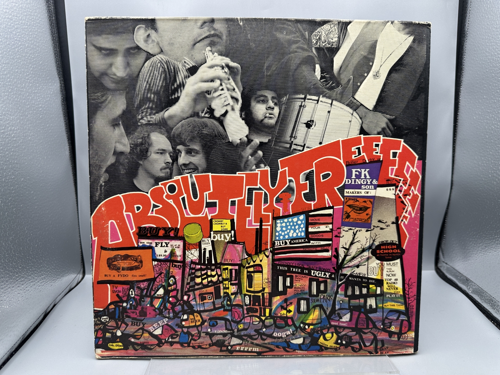 Verve Records The Mothers of Invention Absolutely Free Vinyl Album LP (1967) V/V6-5013 - Early US Stereo Pressing - White MGM/Verve Label -