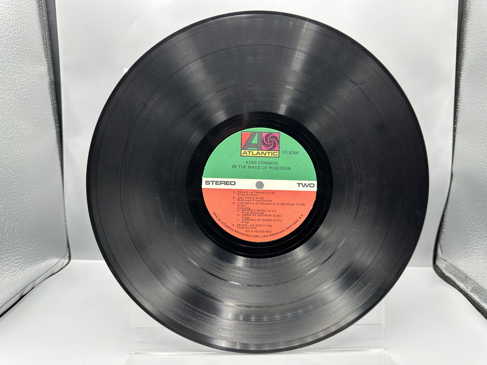 1970 Atlantic Records King Crimson In the Wake of Poseidon Vinyl Album - SD 8266