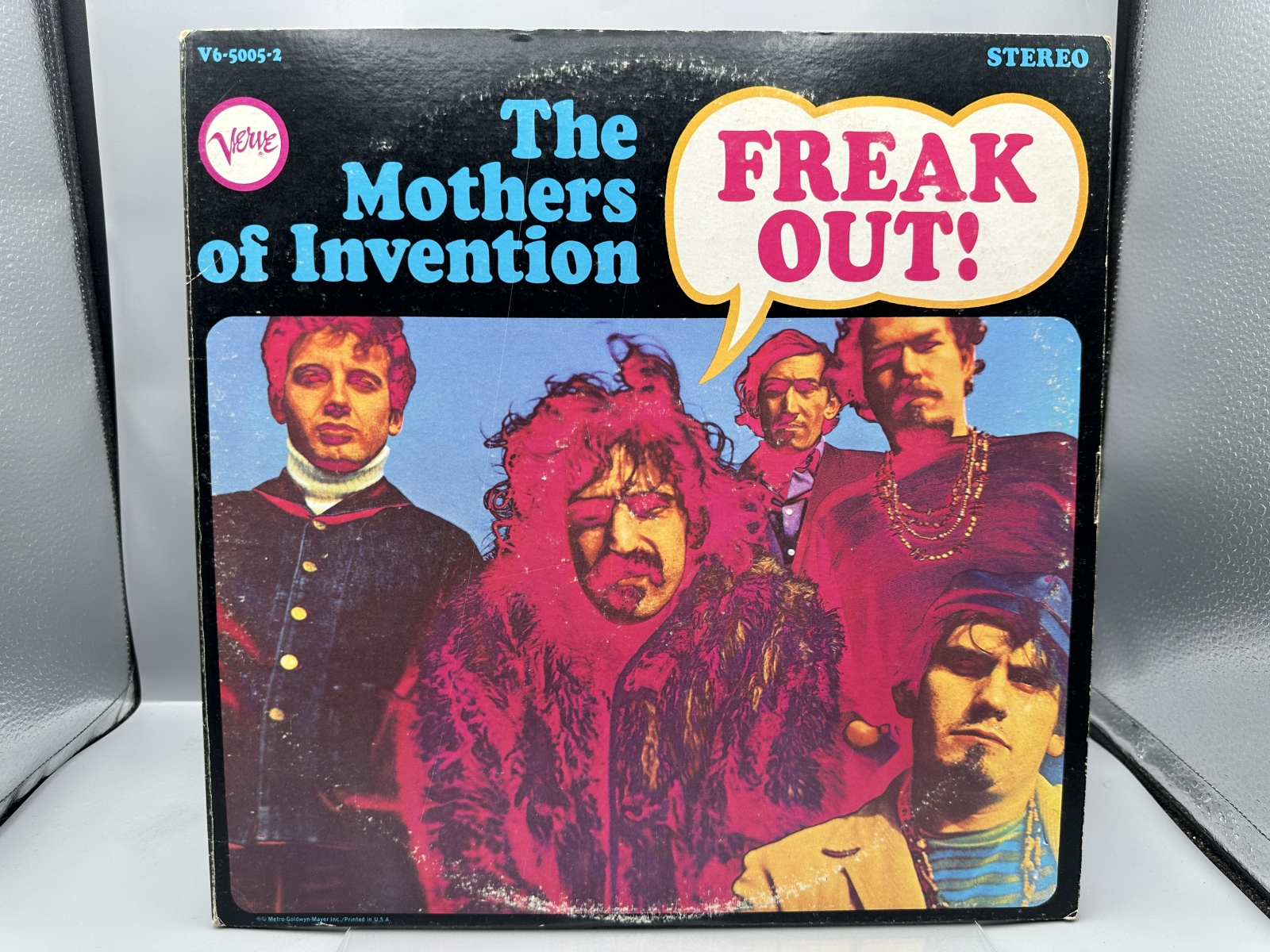 Verve Records The Mothers of Invention Freak Out! 2-LP Vinyl Album (1970) V6-5005-2 - Gatefold Jacket - MGM Hollywood Pressing